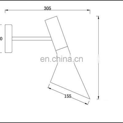 Tonghua Modern Nordic Simple Wall Light Black White LED Edison Bulb E26 E27 Lamp Holder Brief Corridor Lamp