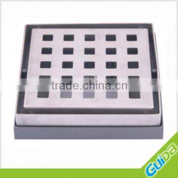 SS304/201 square stainless steel basement floor drain