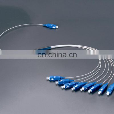 ftth SC/UPC 1x8 SC UPC Mini PLC Optical Splitter Single Mode With SC Connector fiber optic plc splitter