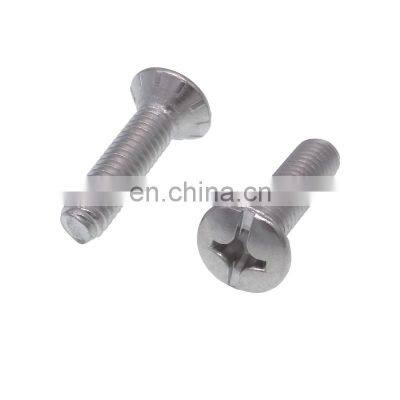 stainless steel 10-24 slotted phillips combo truss head machine screw