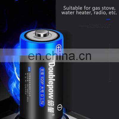 New Arrivals 1.5V Disposable Battery R20 D Size Dry Cell Battery Dry Batteries for Resale photo-5