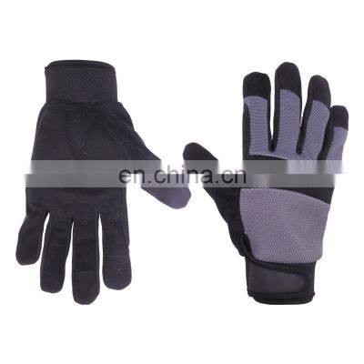 HANDLANDY Durable Touch Screen Safety Mechanic Gloves Mens Vibration-Resistant Working Safety Gloves For Light Duty Work