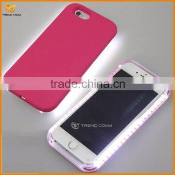 china supplier LED hard back cover case for iphone 6