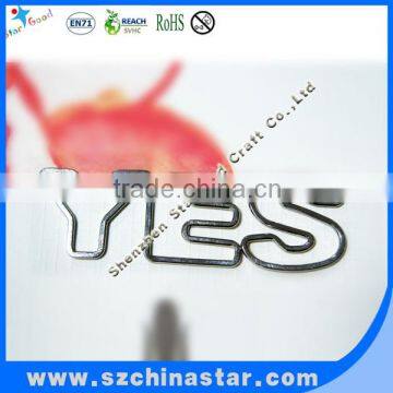 Letter idea flat very good quality metal bookmark