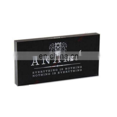 20mm acrylic brand block black acrylic logo block display