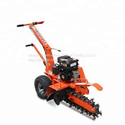 15hp gas engine mini chain trencher, mini digger with CE/EPA