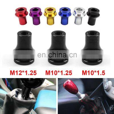 AOSU Multiple Colors Aluminum Gear Shift Knob Boot Retainer Adapter M10*1.5 Manual Gear Shifte