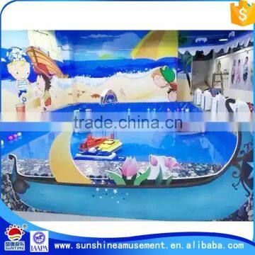 2015 Hot in market!!! coin operated management radio remote control boat for kids amusement equipment