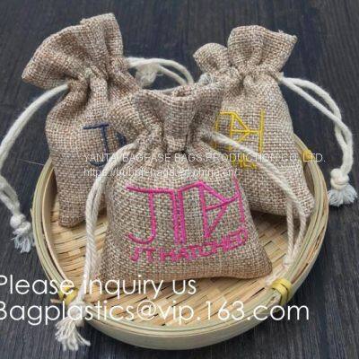 Brulap Candy Bags With String Birthday Wedding Party Gift Bags Jewlery Pouches DIY Craft Party Favor Jute Gift Bag Sack photo-5