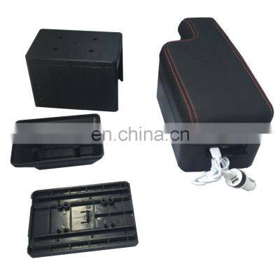 High Quality Universal L TYPE Car Armrest Console Boxes With USB Double box