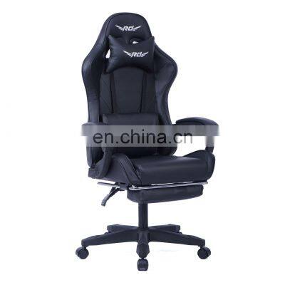 factory cheap price commercial high quality executive leather swivel free sample reclining gaming chair with footrest