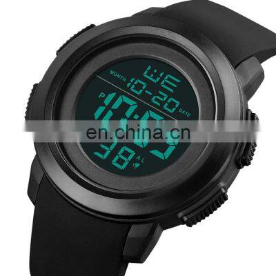 Skmei 1719 Minimal LED Men Wrist Watches Alarm Water Proof Sports Functional Watch Digital