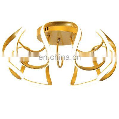 Gold Popular New Design Ceiling Light Modern Style Gold Ceiling Light Ring LED Ceiling Pendant Lamp