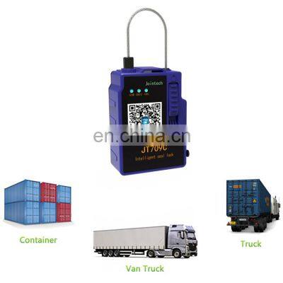 Smart GPS Container Truck Cargo Location Tracking Padlock Geofencing Jointech Security Electronic Seal Lock GPS Tracker photo-5