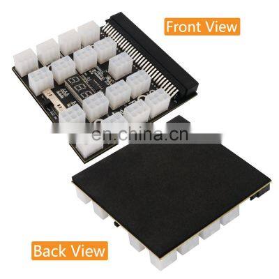 12v 12 Port 6 Pin 1200w Server Power Supply Breakout Board Adapter For Gpu Game/breakout Board 24pin Breakout Board 1400w photo-4