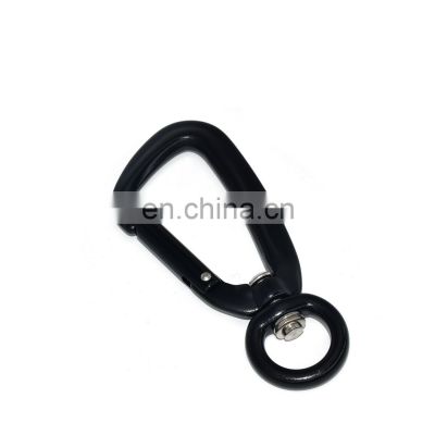 4KN black tools safety carabiner, wholesale camping sling swivel carabiner hook