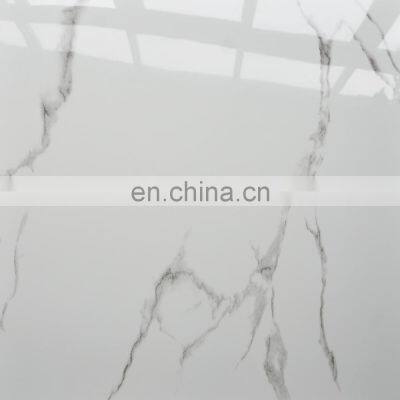 HB6452 Building Polished Porcelain White Marble Look Floor Tiles photo-2