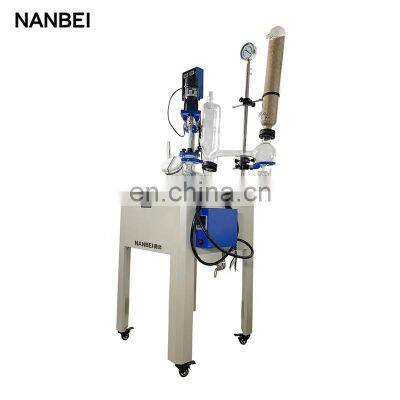 Chinese Laboratory Distillation Extraction Electric Stirring Single Layer Chemical Glass Reactor photo-2