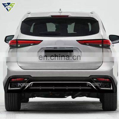 Car Bodykit for Toyota H-ighlander 2021 2022 Year Facelift Lexus LX600 Model With Front&Rear Bumpers and Grille