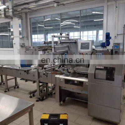 High Quality Full Servo Pillow Type Frozen Food Dumpling Pizza Hamburger Automatic Flow Packaging Machine photo-3