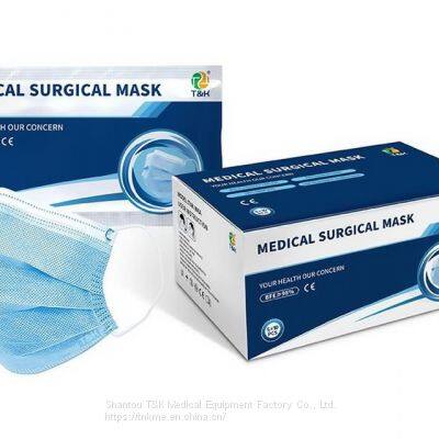 3 Ply Type IIR Medical Surgical Mask (Ear-Loop) CE marked and meets the requirements of EN14683:2019 Type IIR