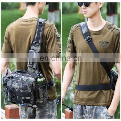 Multifunctional Fishing Tackle Bags Single Shoulder Crossbody Bag Waist Pack Fish Lures Gear Utility Storage Fishing Bag photo-5