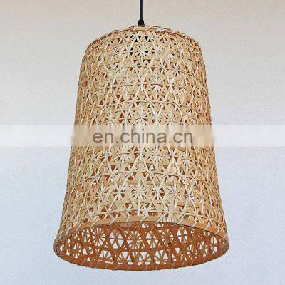 Unique Natural Bamboo Hanging Lampshade Pendant Light Boho Wholesale