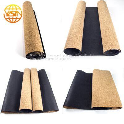 Natural Eco-Friendly Non-Slip Pilates Cork Yoga Mat/yoga mats for classroom