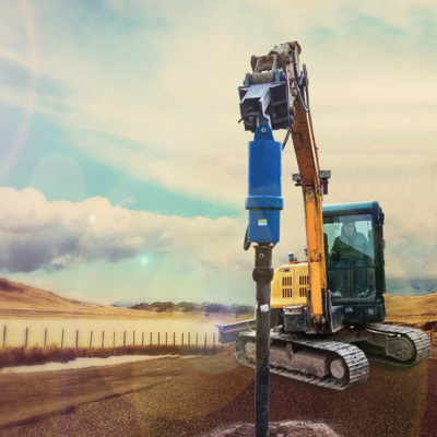 Hydraulic Soil Drill Excavator Accessories Hydraulic Spiral Pile Drilling Rig Earth Drill photo-2