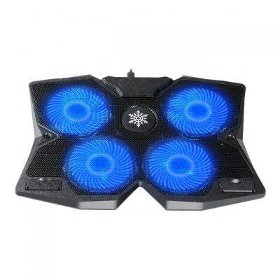 Desk Gaming Notebook Laptop Cooler Holder Laptop Cooling Pad Game Silent Cooling Pad with 4 Fans