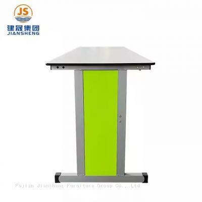 JS Teacher Office Table Set Small Modern Office School Teacher Desk With Hpl Mdf Top photo-5