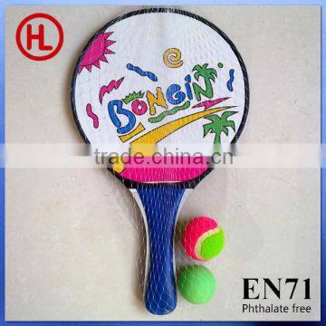 2 games beach paddle ball set,beach tennis racket hook and loop throw and catch ball,sticky ball set for kids