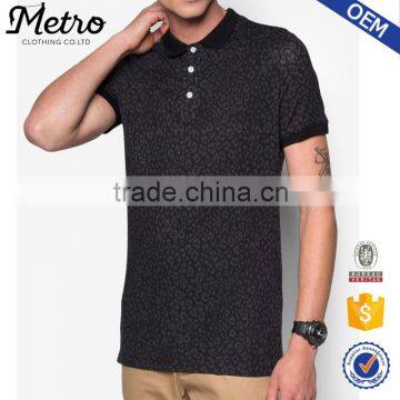 2017 new style all printed men's polo shirts wholesale