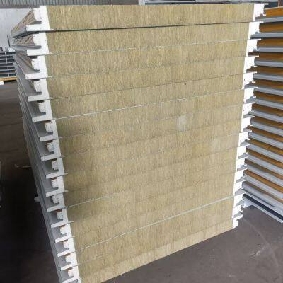 High Quality Low Price Wall pu Sealing Rockwool Sandwich Panel photo-3