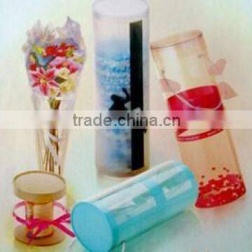 plastic cylinder box for T-shirt packaging