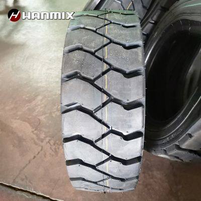 Hanmix Wholesale Industrial Forklift Press-on Solid Tyre 6.50-10 7.50-16 10.00-20 11.00-20 Scissor Lift Truck Durable Rubber Tires Llantas