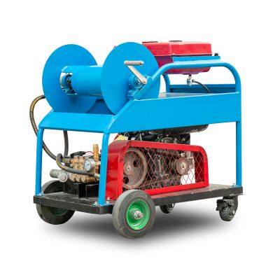 Hot Sale 200bar Petrol Pressure Washer Sewer Drain Pipe Cleaner Drainage Pipeline Cleaning Machine New Condition