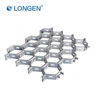 High Anchoring Strength Hexmesh Factory Carbon Steel Turtle Mesh Wear-Resistant Linings for Industrial Equipment Cut Weld
