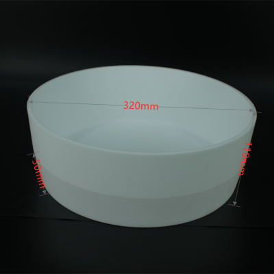 teflon plastic disc, teflon petri dish, acid and alkali resistant crucible, customizable diameter of 300mm, corrosion resistant, white