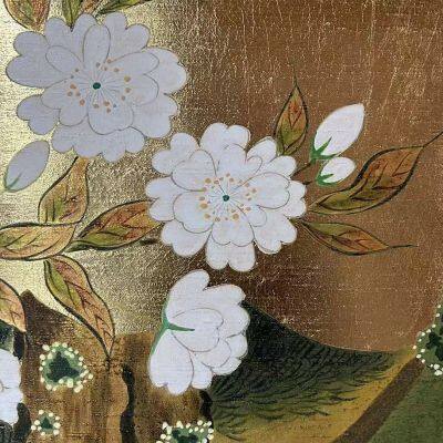 Обои с золотой и серебряной фольгой