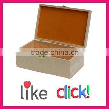 Unfinished Wooden Craft Box, Wooden Cake Box, Wood Watch Box