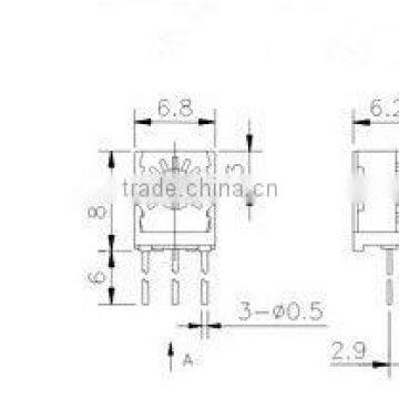 precision trimming potentiometer,variable resistance,10ohm-5Mohm