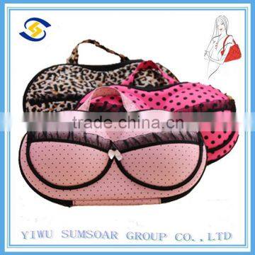 Fashion make up storage bag bra case bags pvc women underwear bra travel case                        
                                                Quality Choice