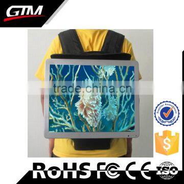 backpack led display battery display flash drive outdoor screen Sunlight Readability recharge battery advertising player