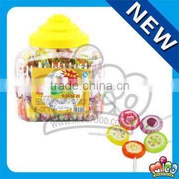 hard fruit lollipop candy