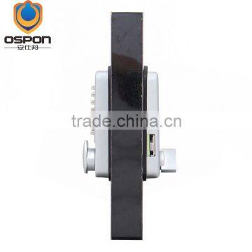 OSPON Mechanical Keyless Narrow Hook Sliding Door Lock STAIN CHROME OS252 photo-3