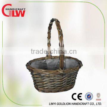 willow garden basket , garden hanging basket, antique willow baskets