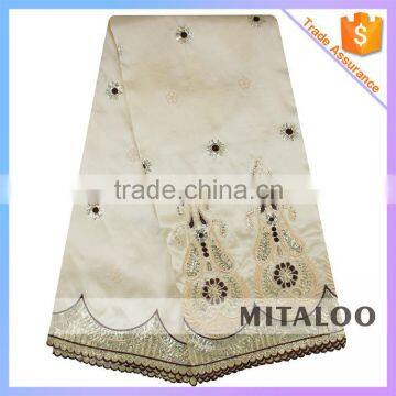Mitaloo Soft Materia Nigerian Bride Geirge Aso Ebi George Fabric For Nigerian MGP1009 photo-2