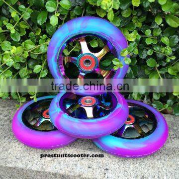 Canada Oi Sick Rainbow Neo Chrome Scooter Wheels For Sale