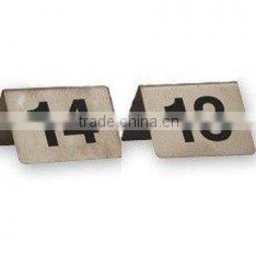 Stainless Steel Table Numbers